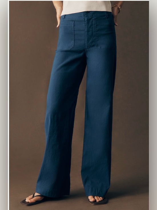 Maeve Pants - Anthropologie Maeve Collette Magic Fabric Full Length Pants in Blue